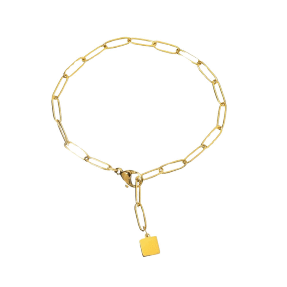 Glossy Charm Chain Bracelet
