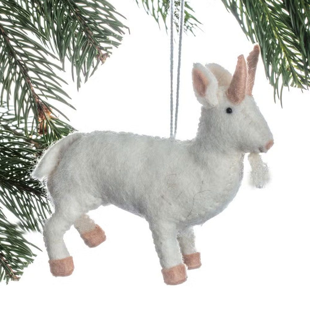 Goat Felt Ornament