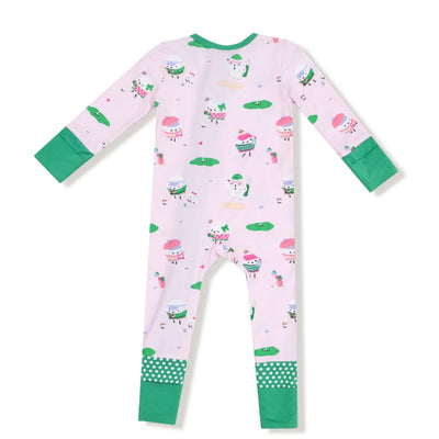 Golf Pros- Pink Zipper Romper