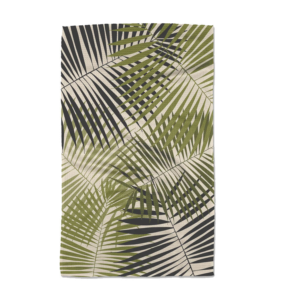 Green Fronds Kitchen Tea Towel