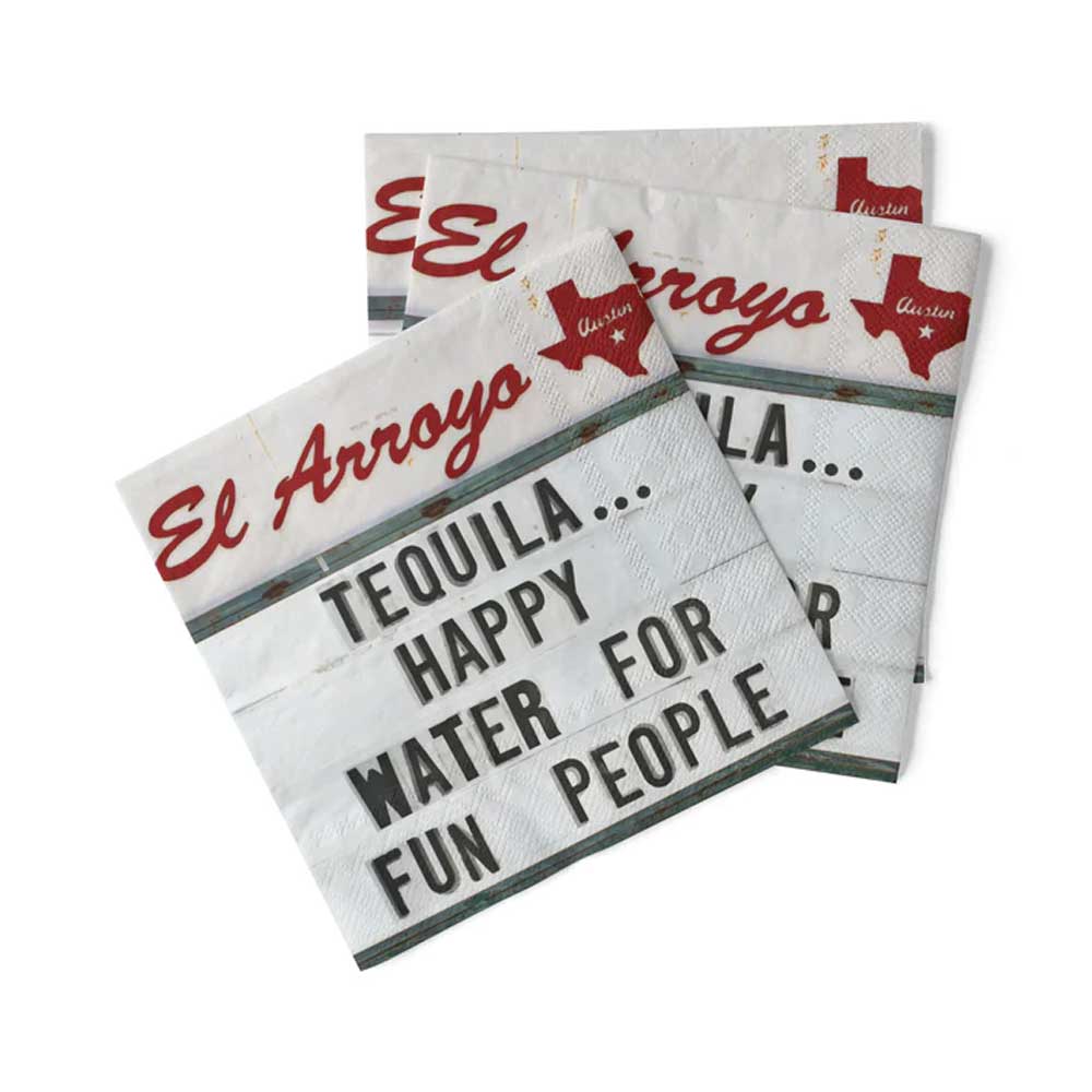 El Arroyo Happy Water Napkins