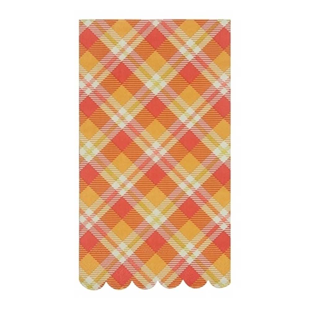 Harvest Plaid Guest Dinner Napkins (16 ct)