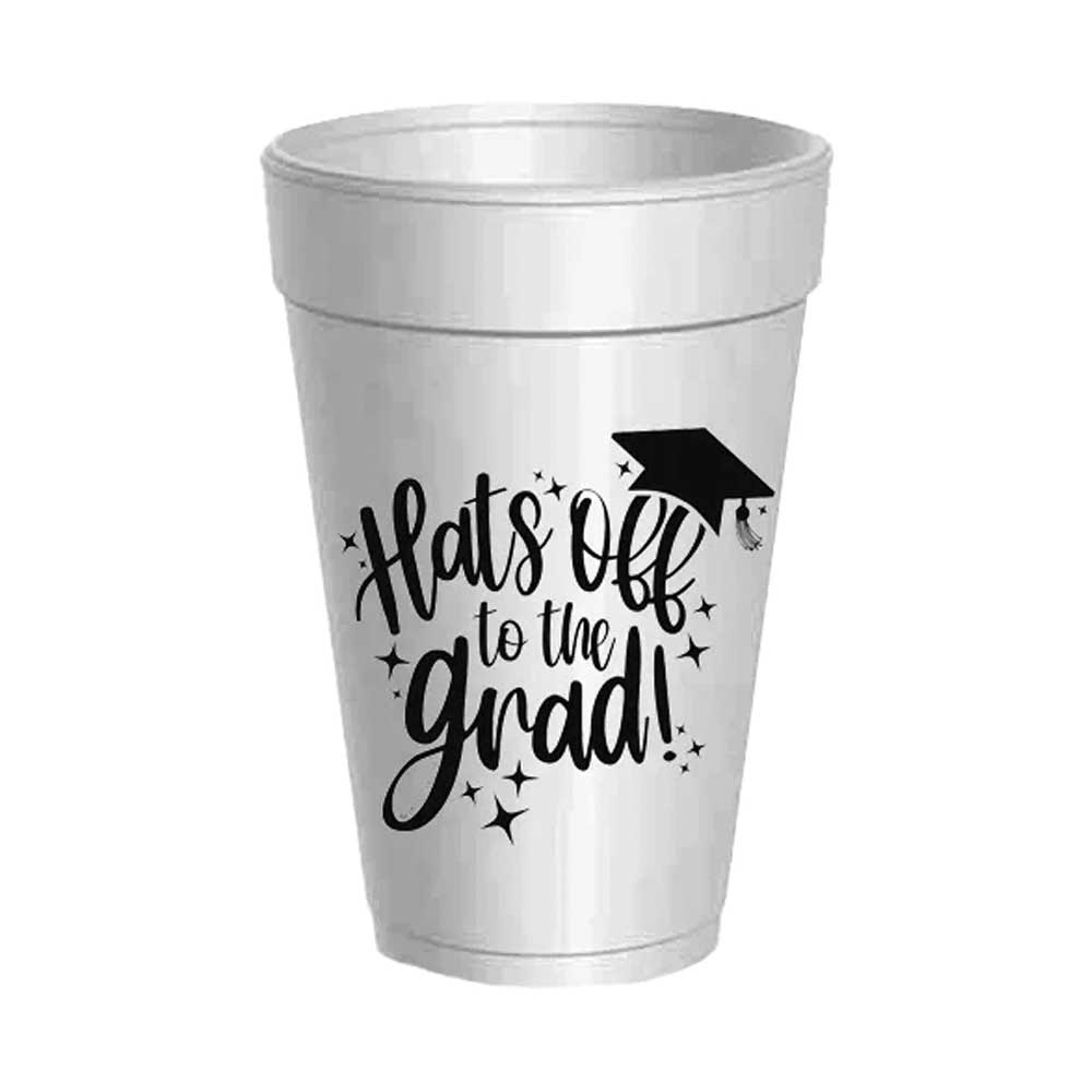 Hats off to the Grad Foam Cups