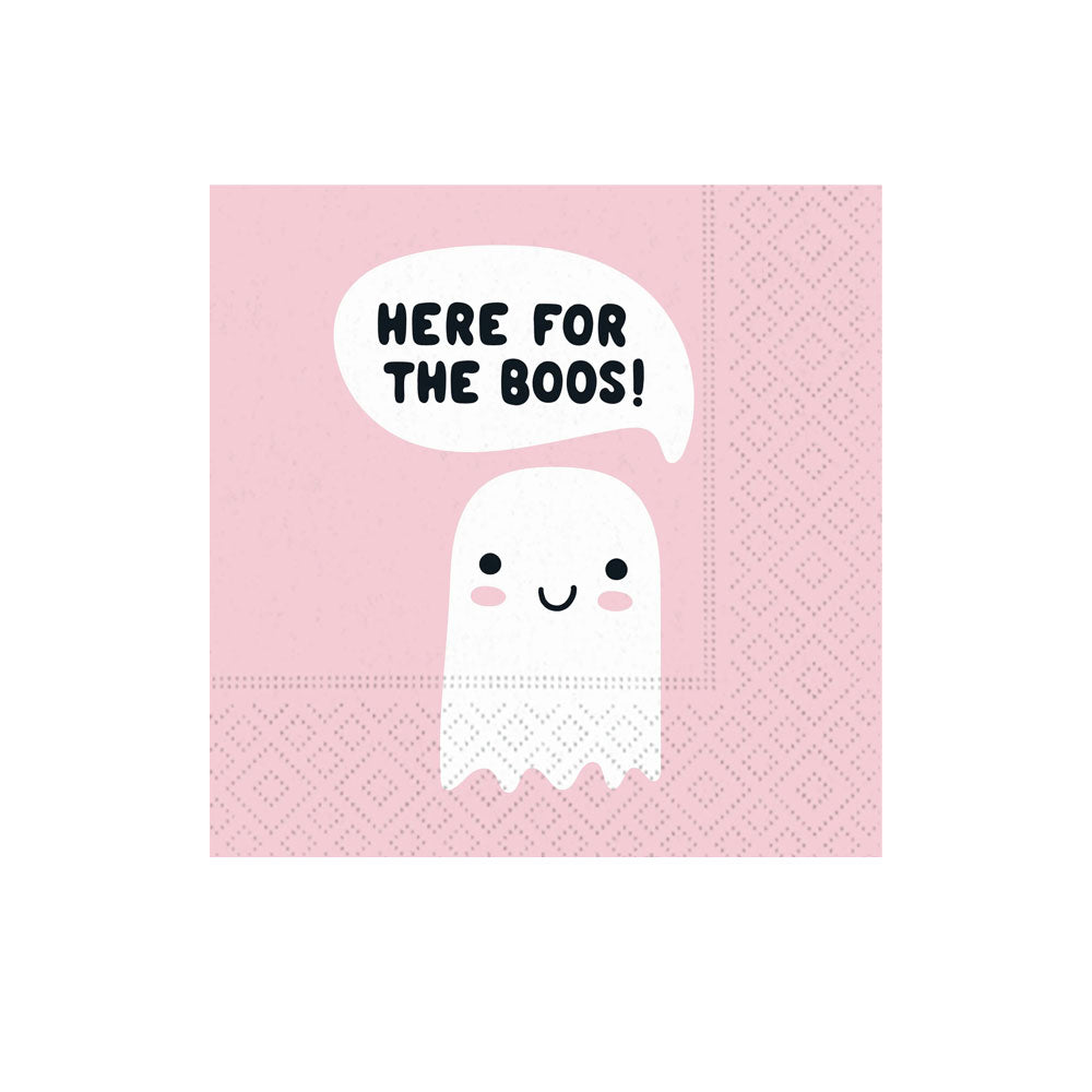 Cute Here for the Boos! Beverage Napkin