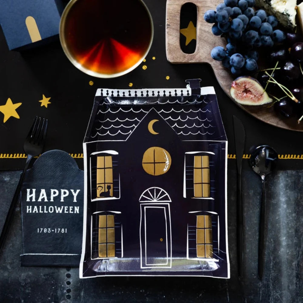 Haunted Village Tombstone Shaped Paper Dinner Napkin