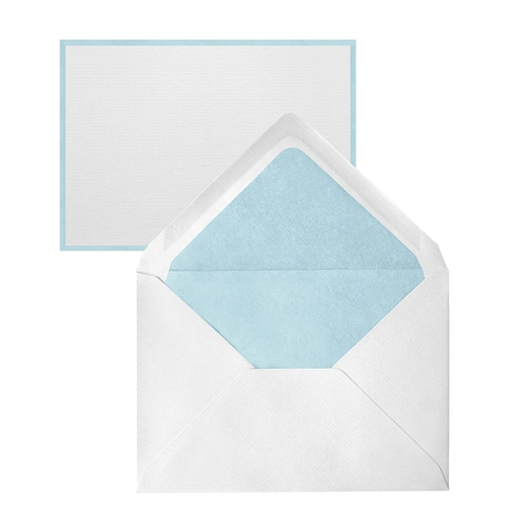 Flat Border Note Card w/Tissue Lined Envelope (box of 25)