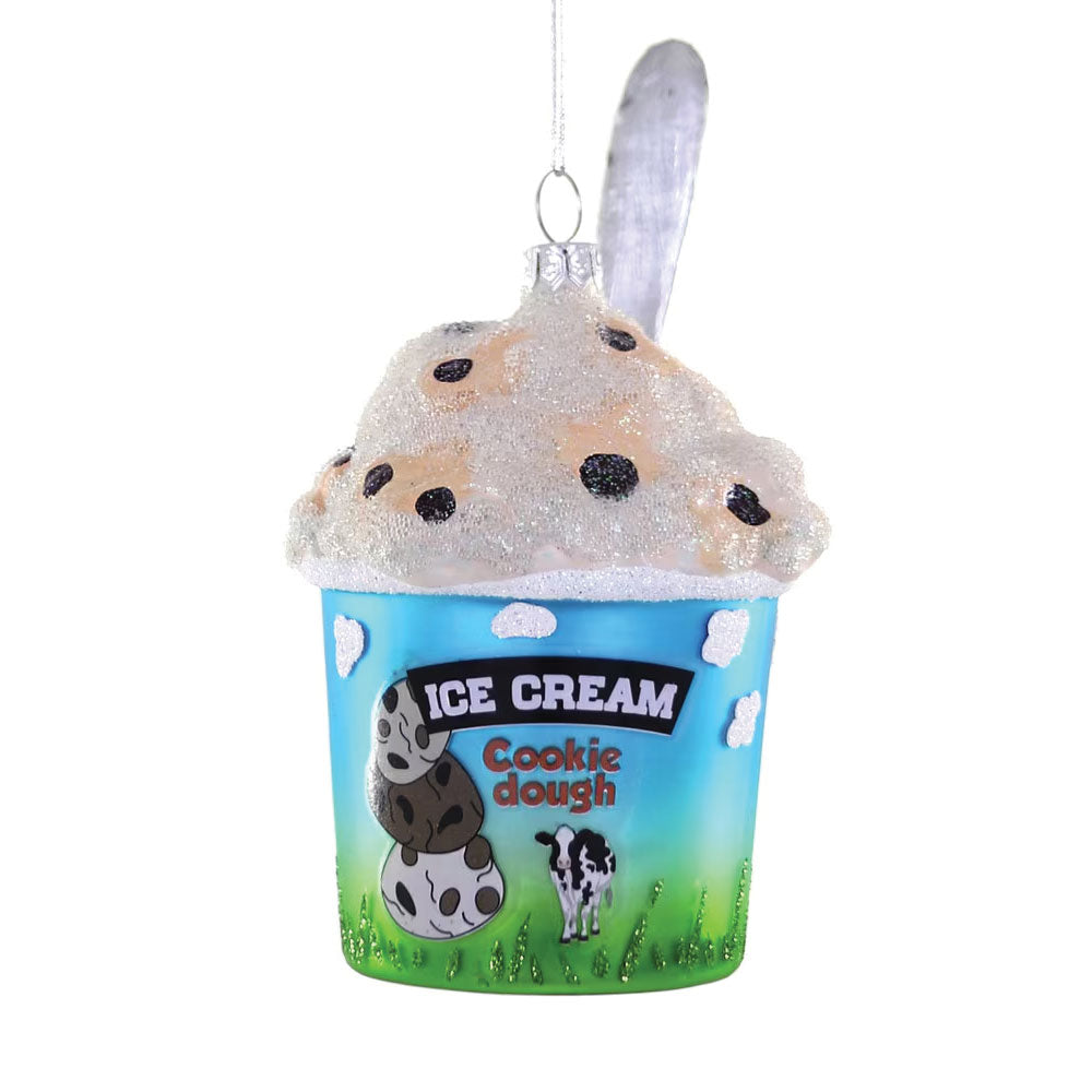 Chocolate Chip Cookies Dough Ice Cream Ornament