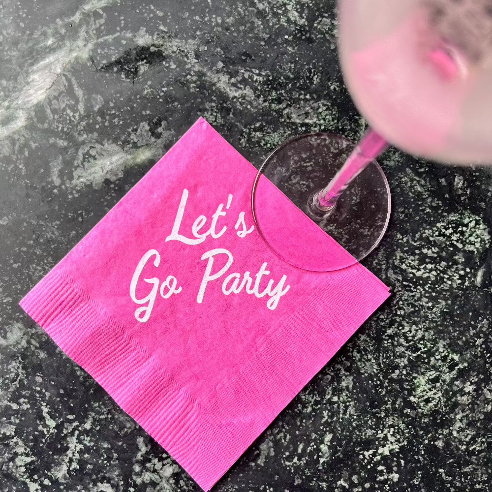 Let's Go Party Beverage Napkins (20 count)