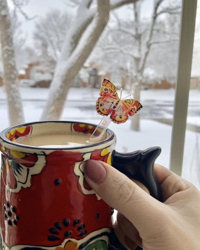 Summer Butterfly Acrylic Drink Stirrers