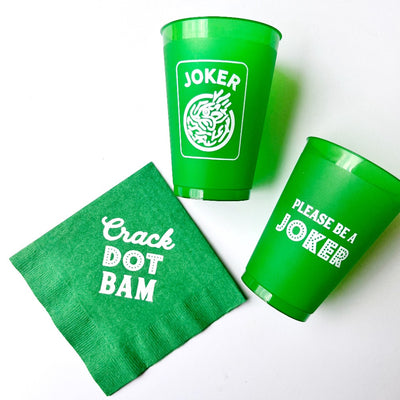 Mahjong Joker Shatterproof Cups (12 oz)