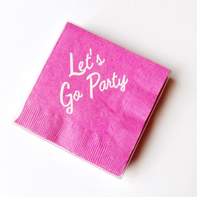 Let's Go Party Beverage Napkins (20 count)