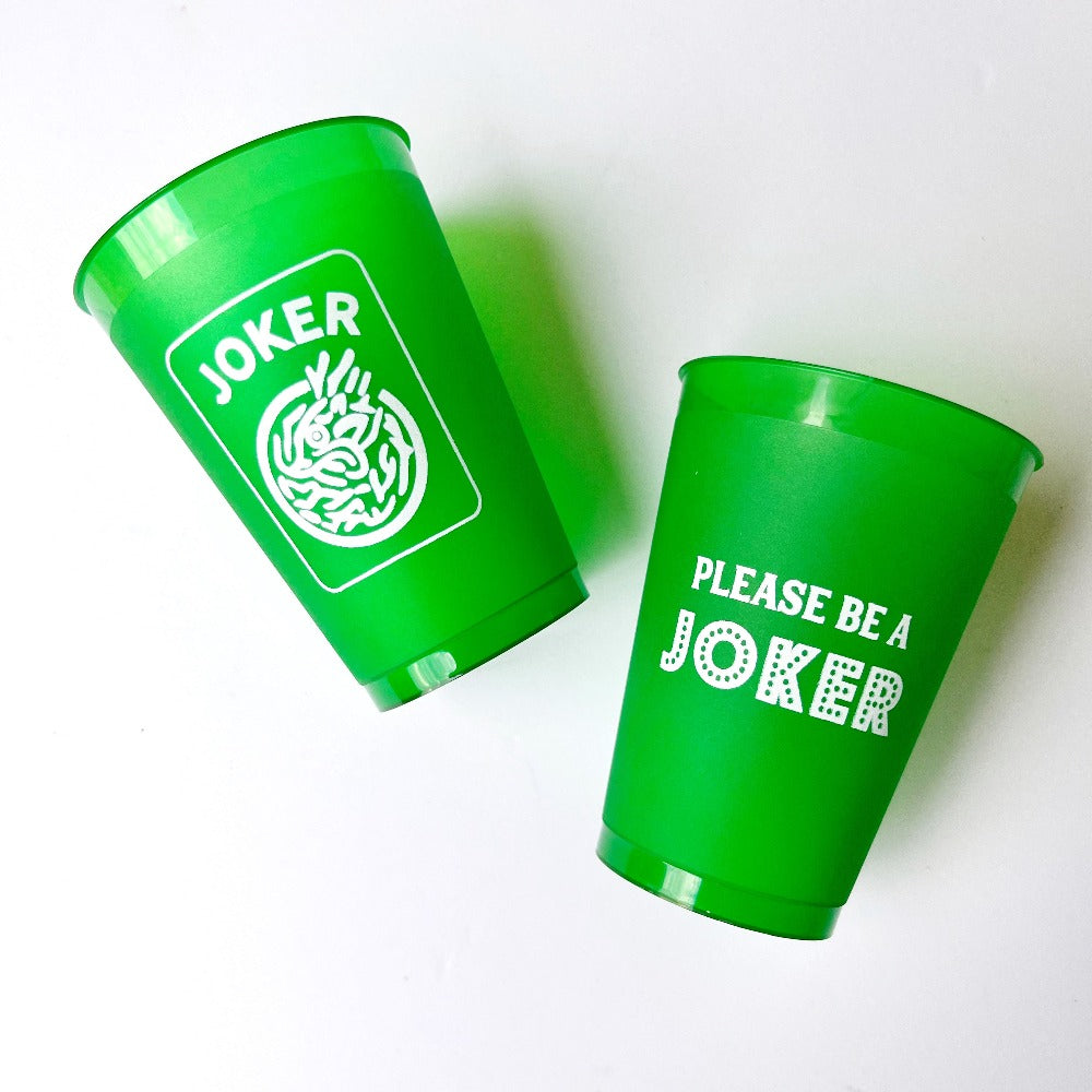 Mahjong Joker Shatterproof Cups (12 oz)