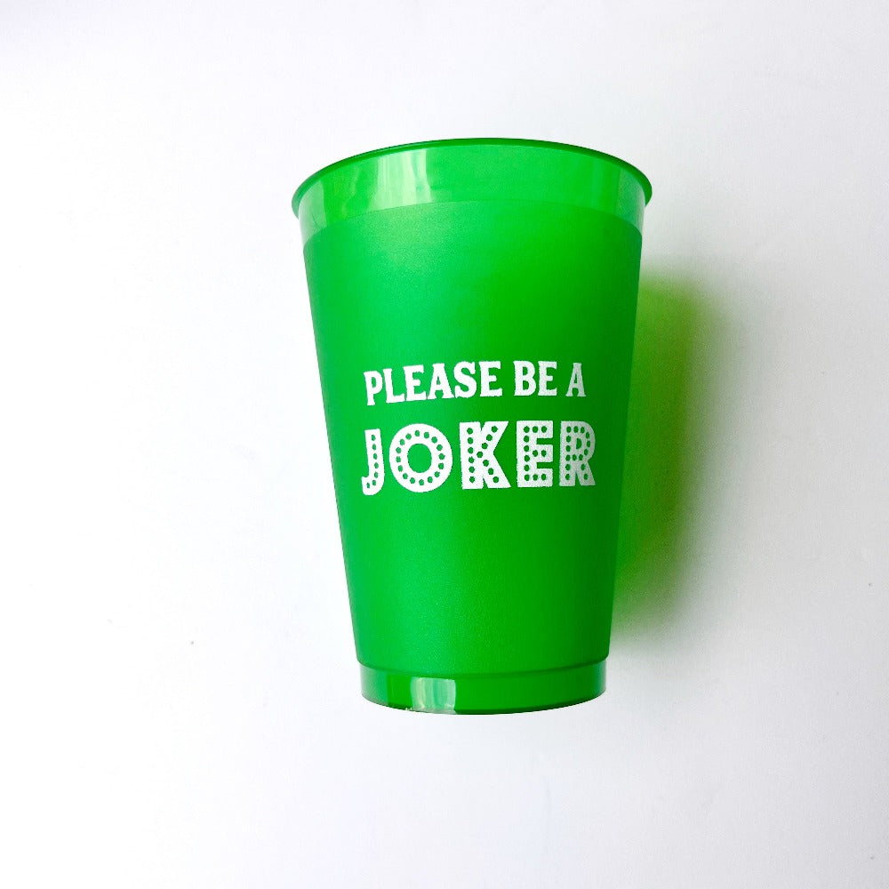 Mahjong Joker Shatterproof Cups (12 oz)
