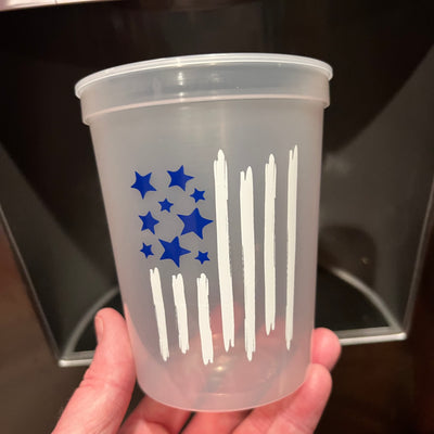 USA Flag Color Changing Stadium Cups