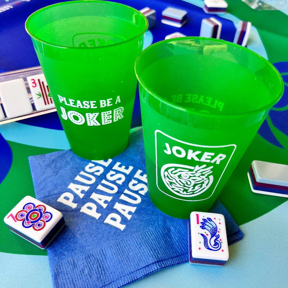 Mahjong Joker Shatterproof Cups (12 oz)