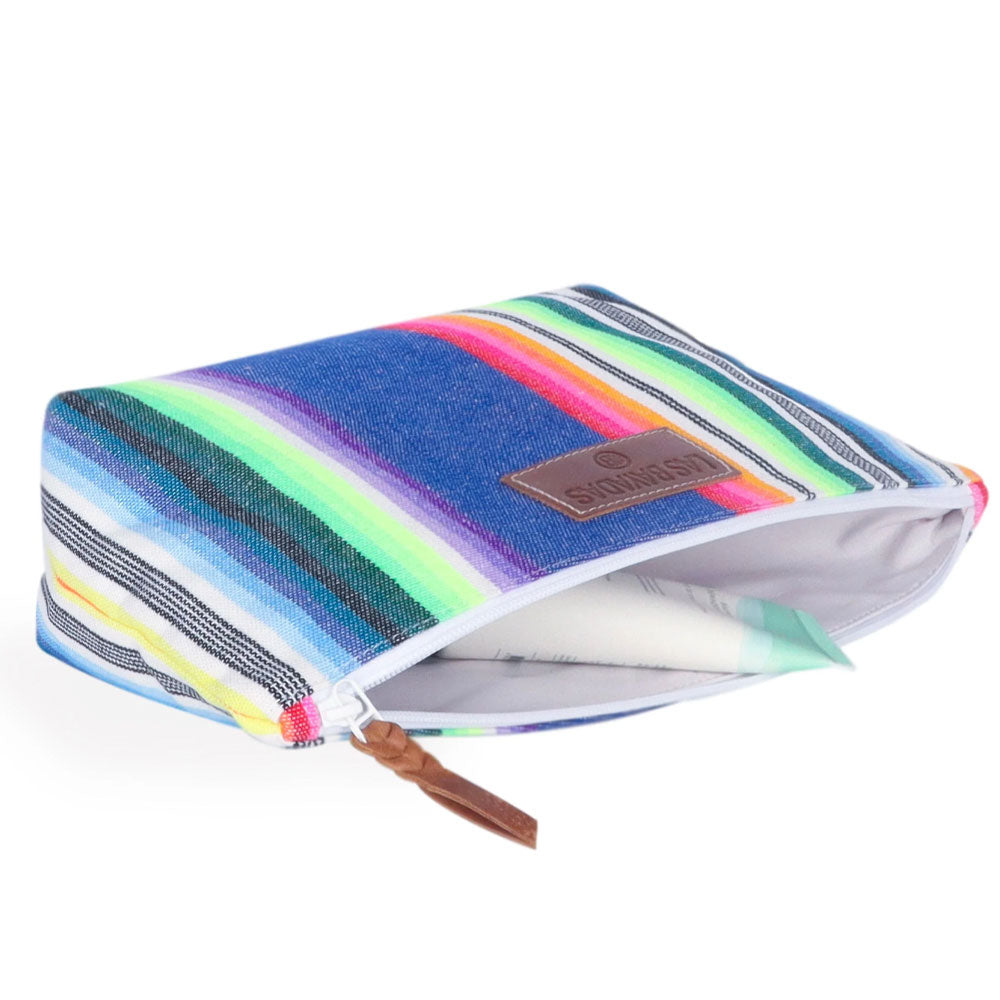 Woven Cosmetic Bag w/ Plastic Liner