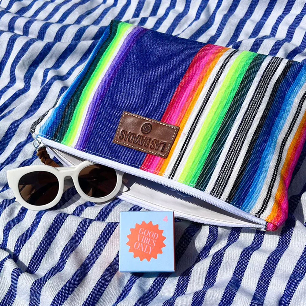 Woven Cosmetic Bag w/ Plastic Liner