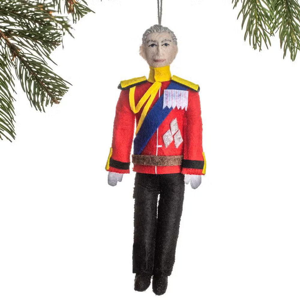King Charles III Felt Ornament