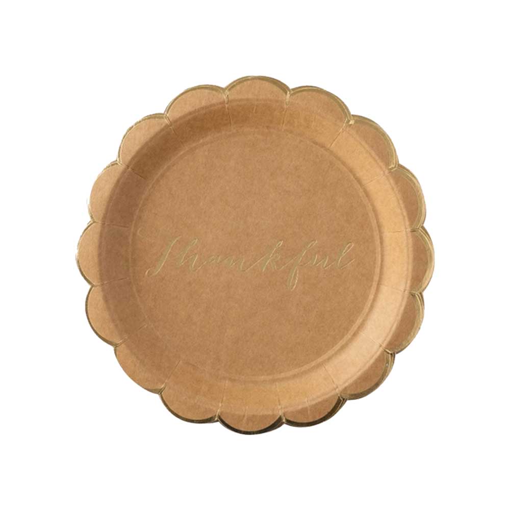 Harvest Scallop Kraft Plate