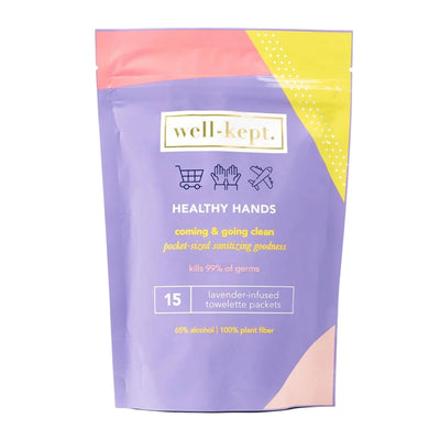 Lavender Healthy Hands Towelettes