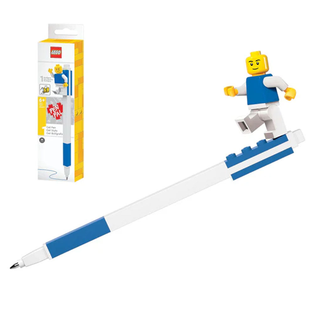 Blue Gel Pen with LEGO Minifigure