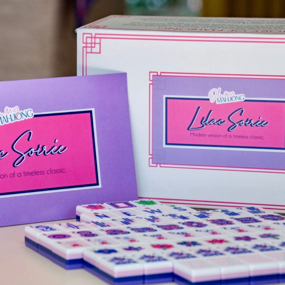 Lilac Soiree Mahjong Tiles