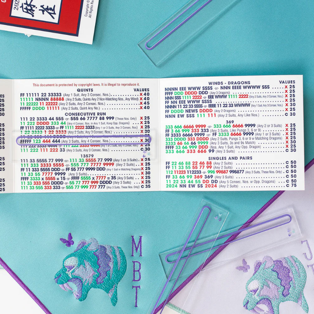 Mahjong Line Finder (set of 4)