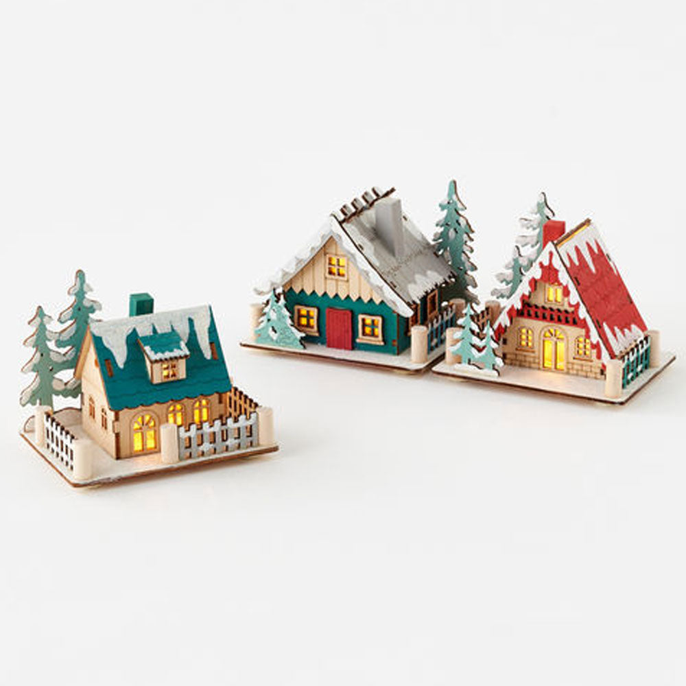 Scandinavian Light-up Lodge Ornament