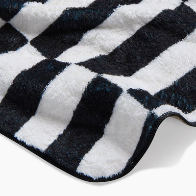 Long Check Plush Dog Towel