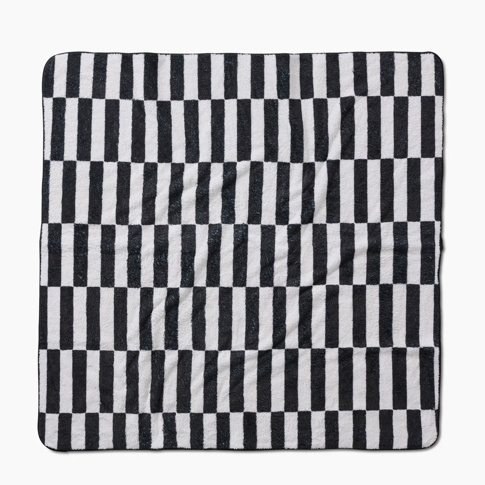 Long Check Plush Dog Towel