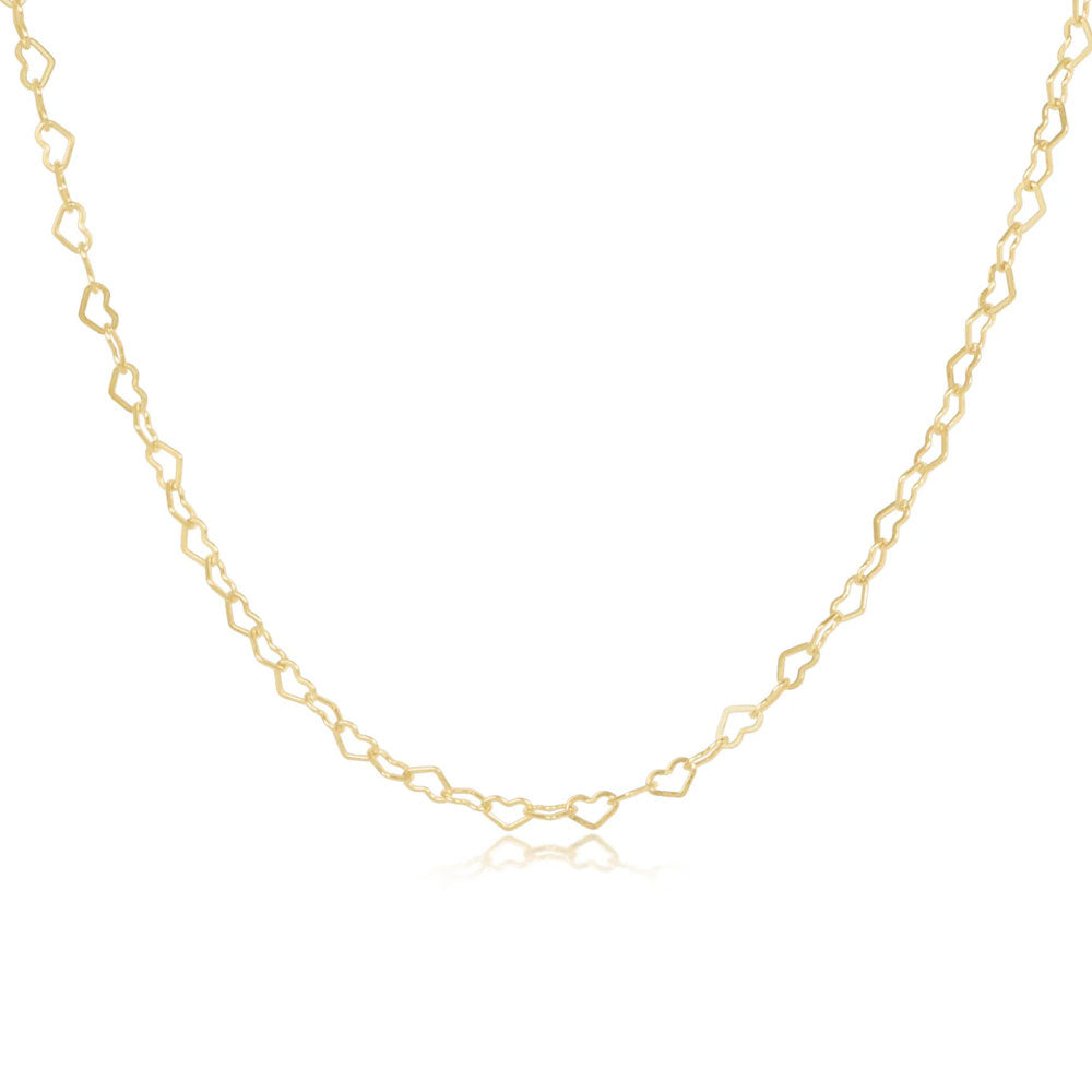15" Choker Love Chain Gold