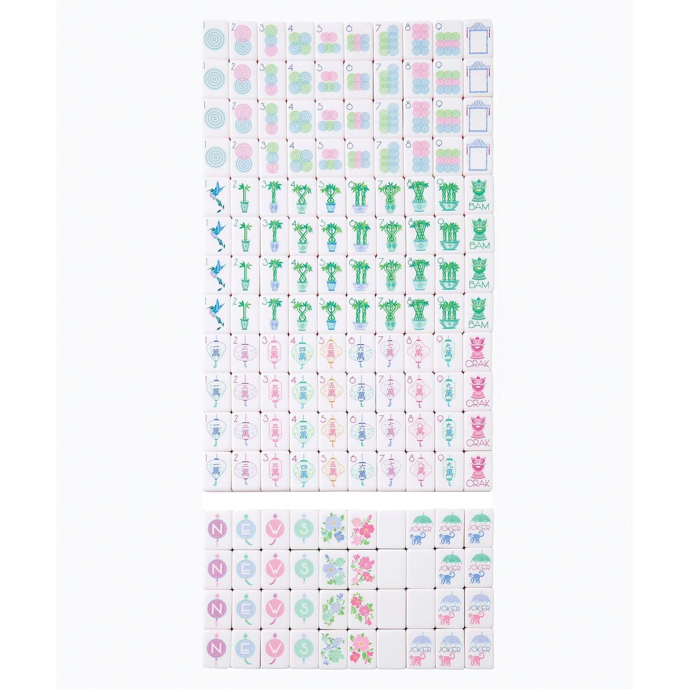Luminaire Mahjong Tiles