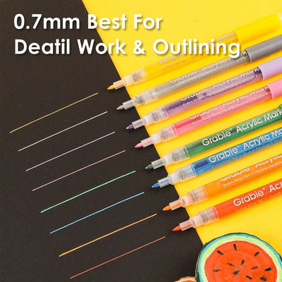 Extra Fine Tip Acrylic Paint Marker Set (28)