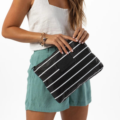 White & Black Pinstripe Aloha Collection