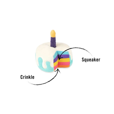 Party Time Mini Cake Dog Toy