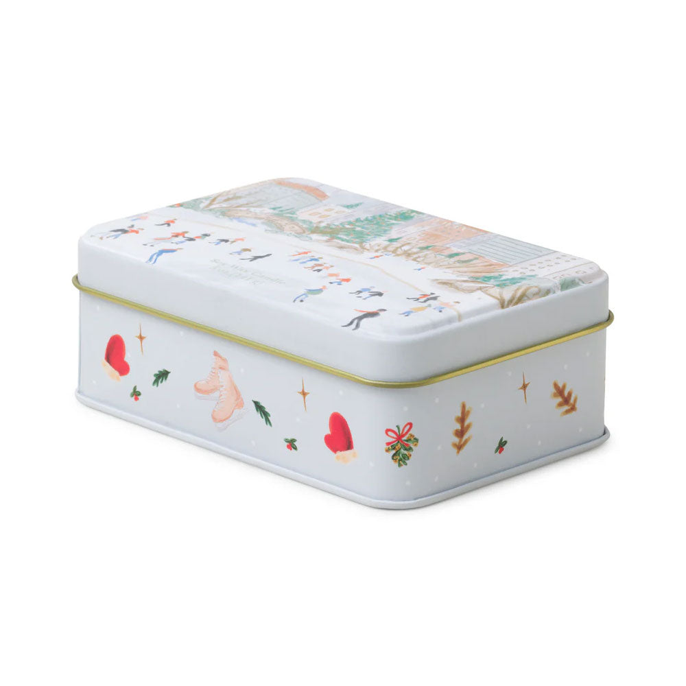 Mistletoe & Mint Candle Tin w/Mini Matches
