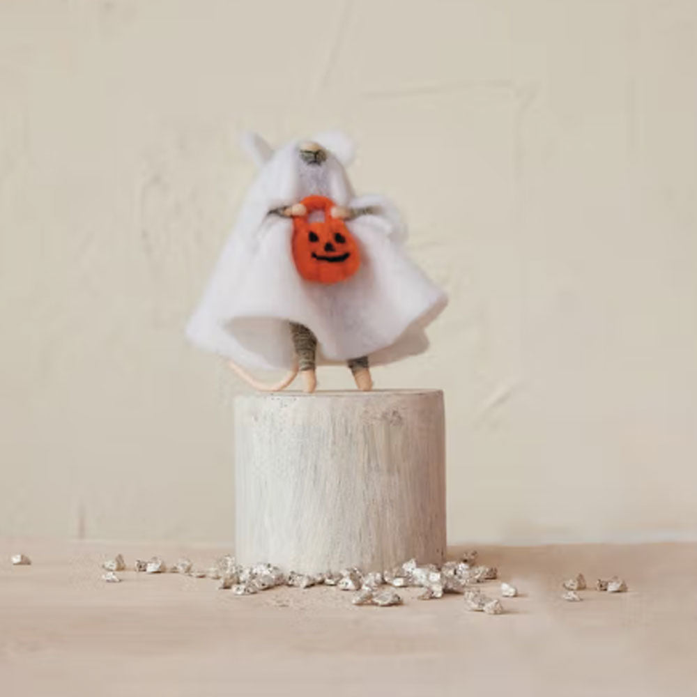Felt Trickor Treat Mouse Ghost Costume