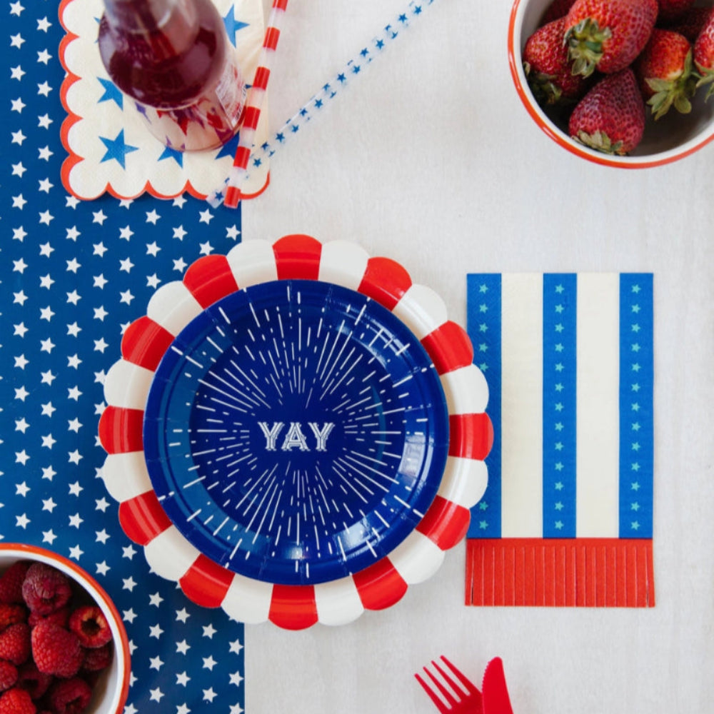 Strips with Fringe Paper Guest Napkin