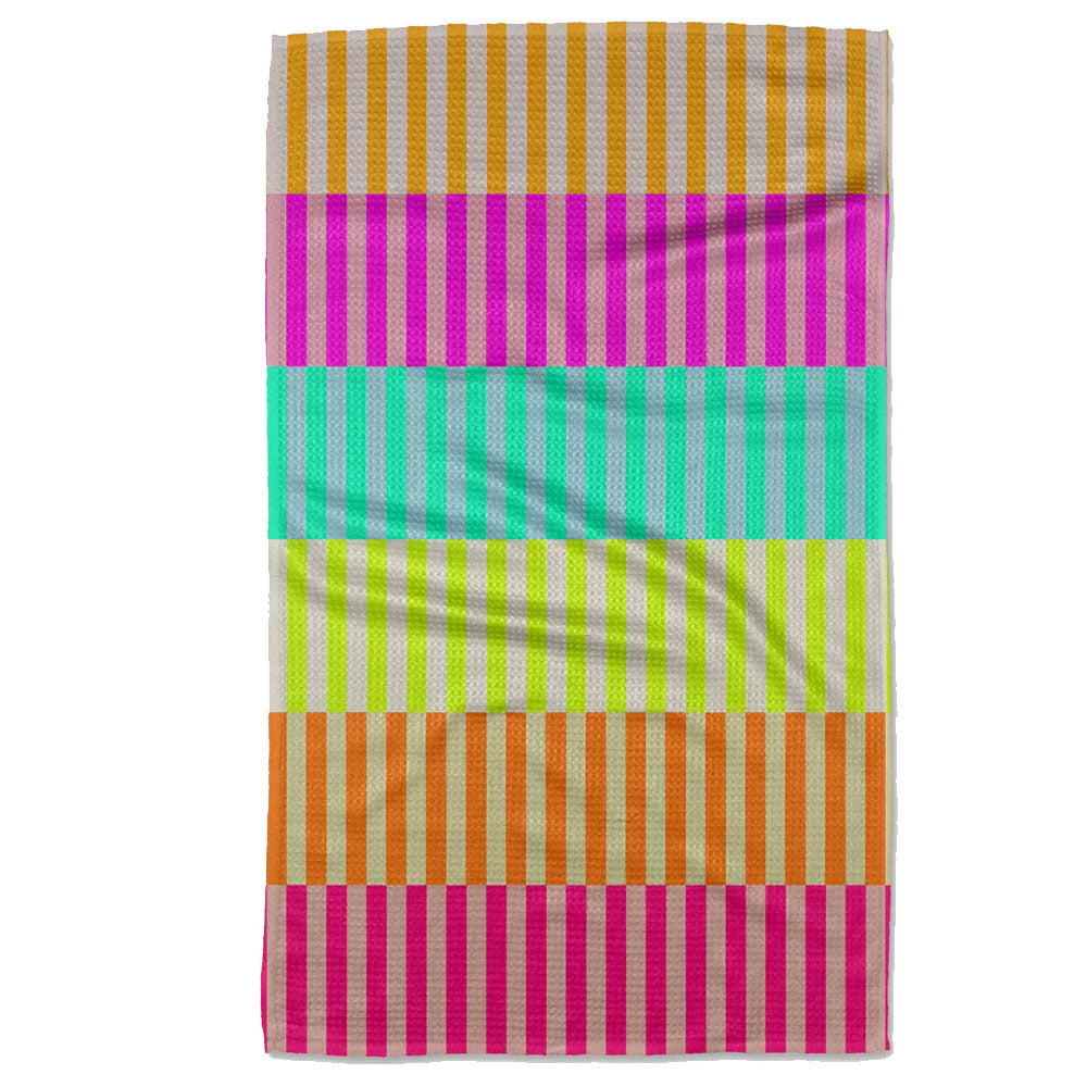 Neon Nights Kitchen Tea Towel