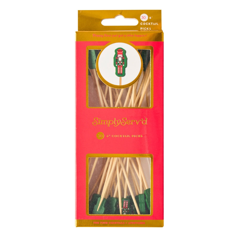 Nutcracker Christmas Large Cocktail Pick