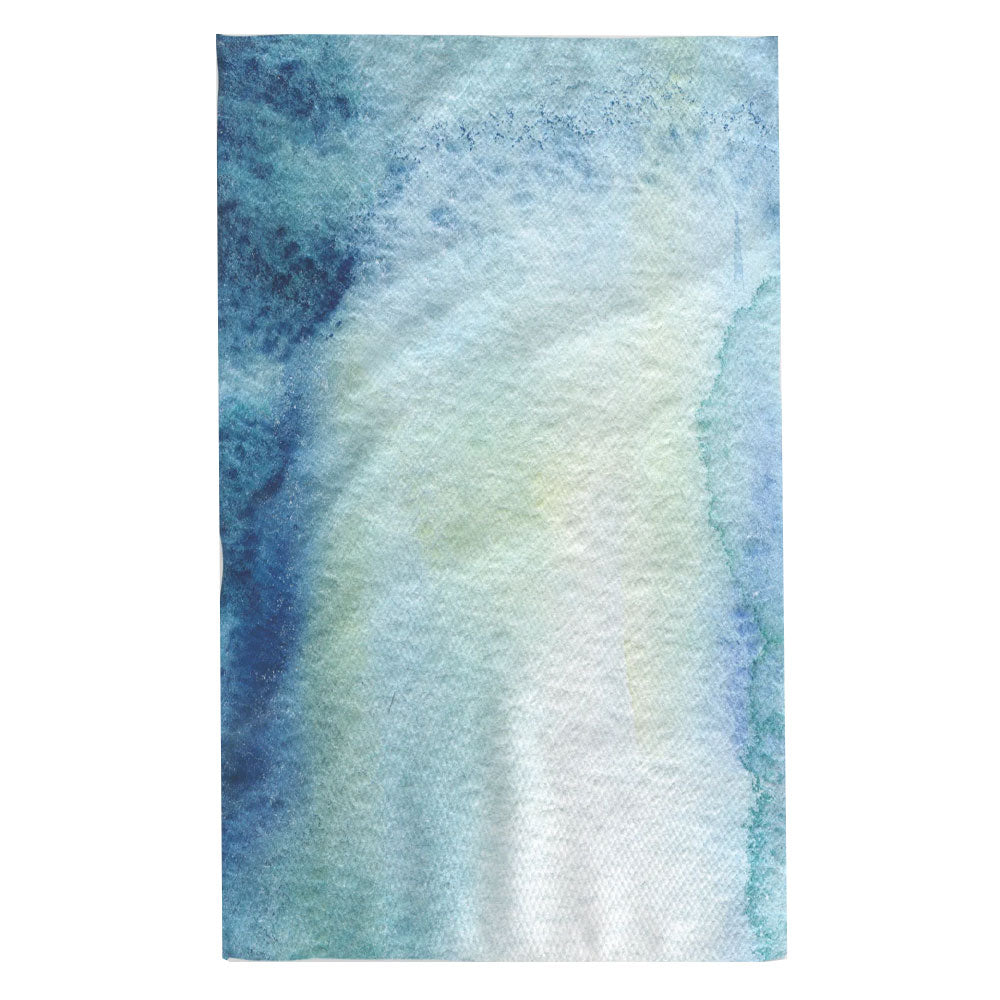 Ocean Watercolor Tea Towel