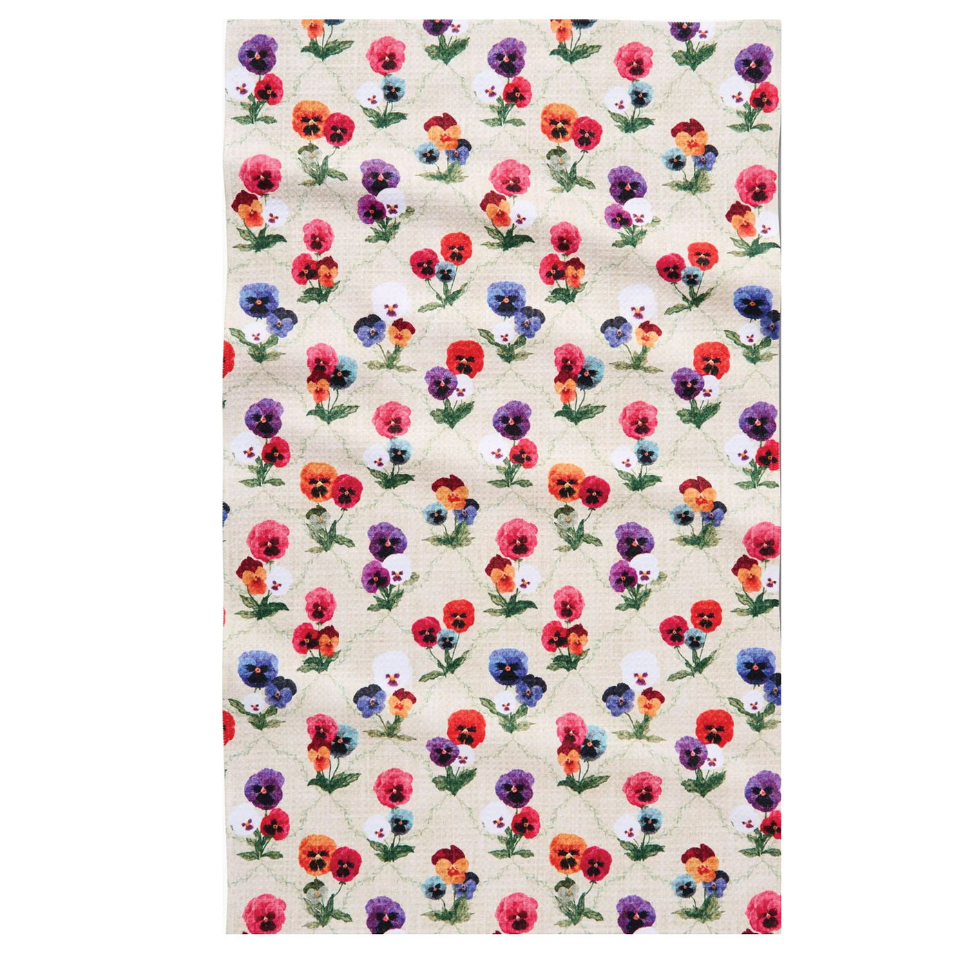 Bunch of Pansies Kitchen Tea Towel