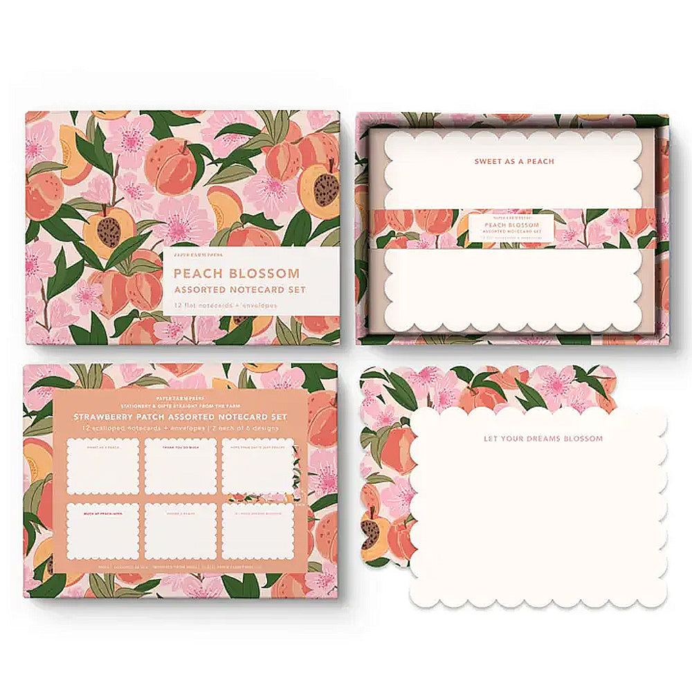 Peach Blossom Assorted Notecard Set