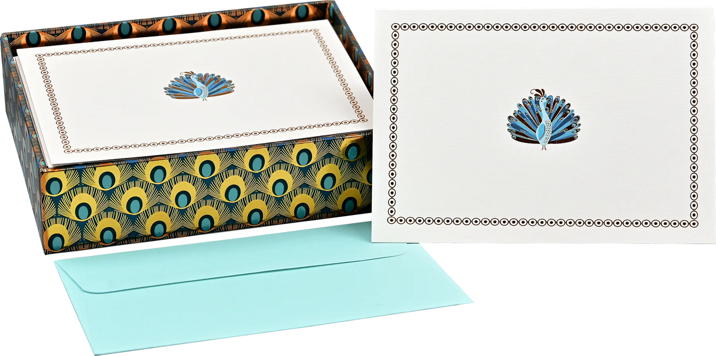 Peacock Thank You Notes