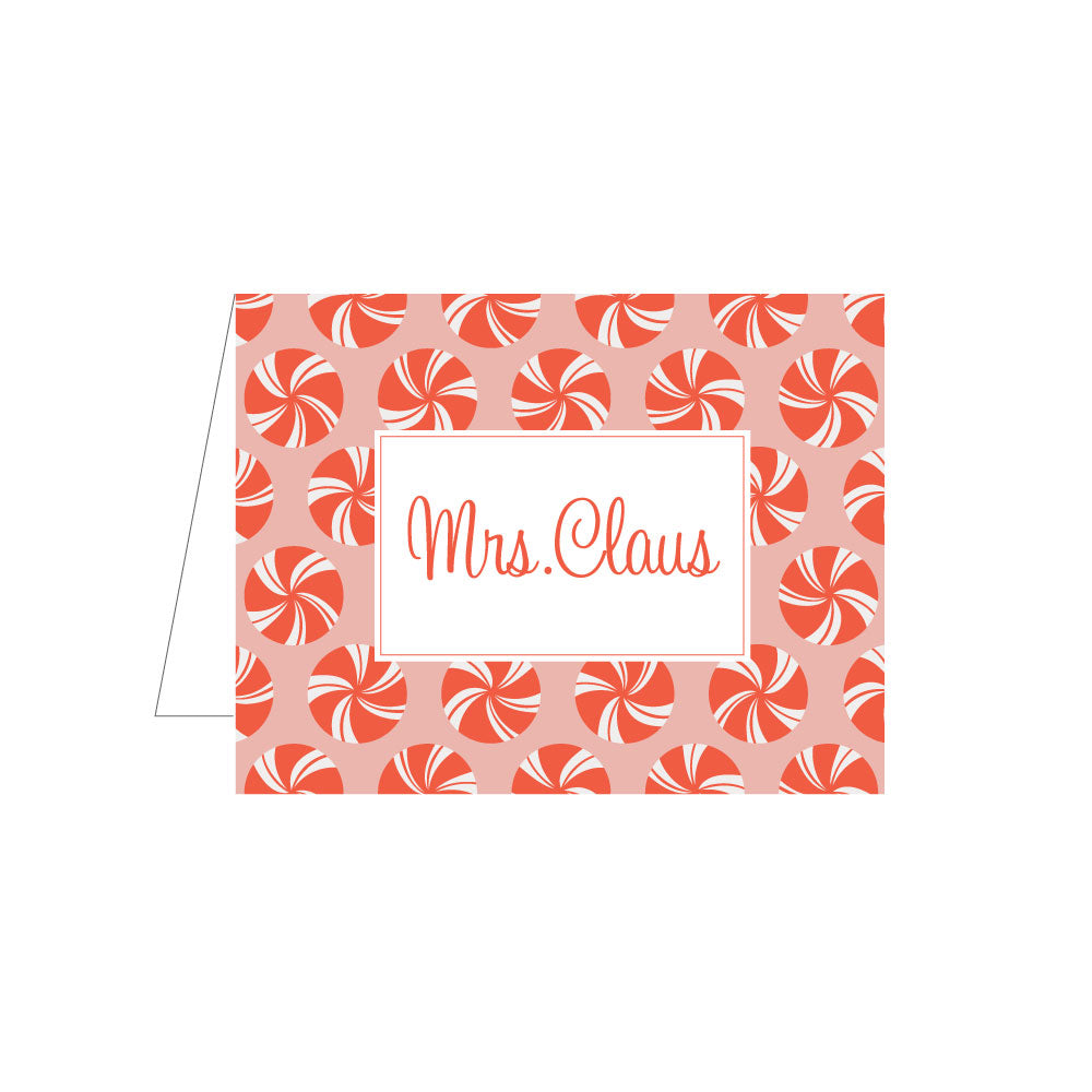 Peppermint Folded Note