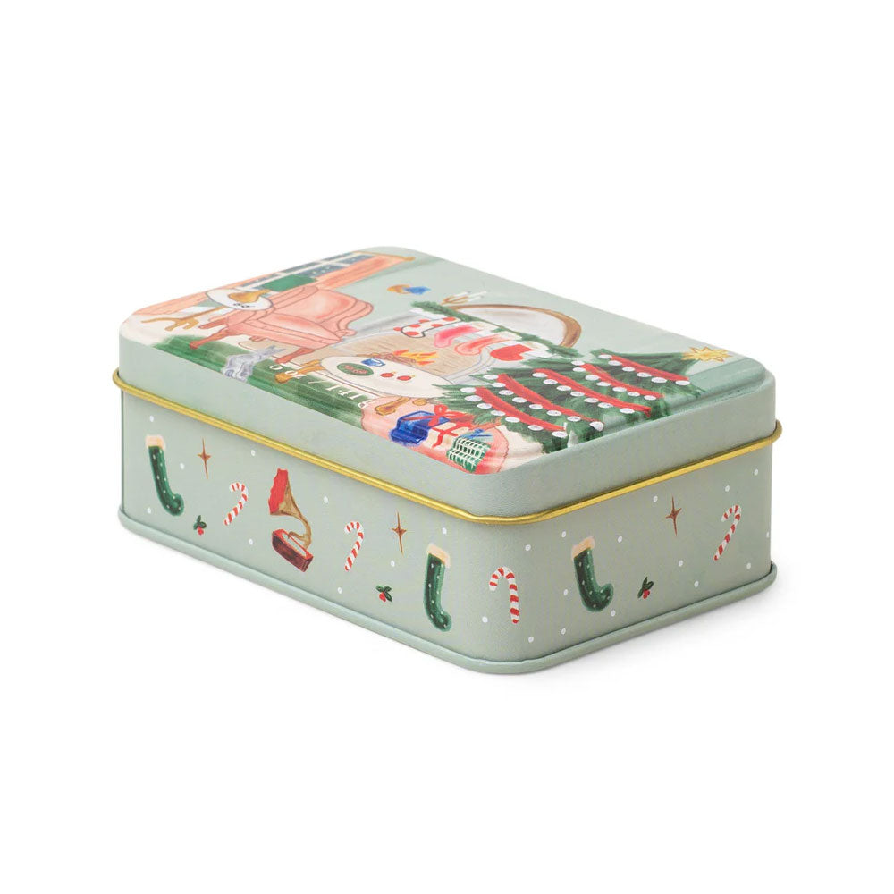 Persimmon & Chestnut Candle Tin w/Mini Matches