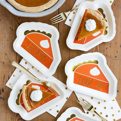 Pumpkin Pie Paper Plates