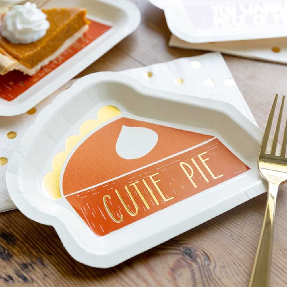 Pumpkin Pie Paper Plates