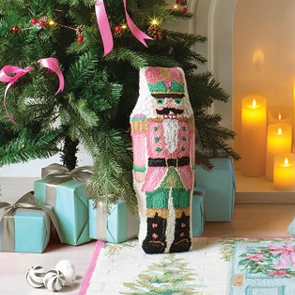 Pink Nutcracker Christmas Pillows