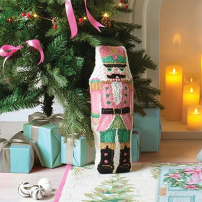 Pink Nutcracker Christmas Pillows
